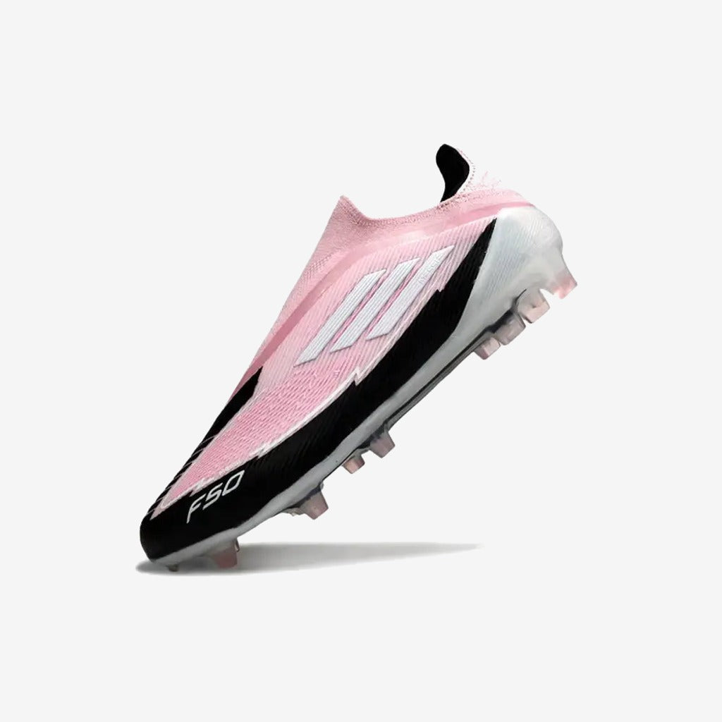 F50 Elite Laceless FG - Rose/Noir/Blanc
