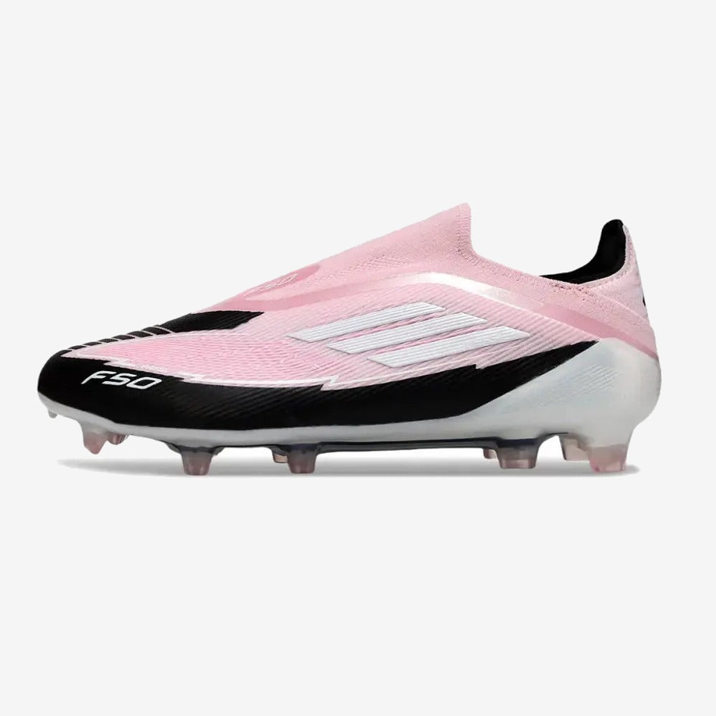 F50 Elite Laceless FG - Rose/Noir/Blanc