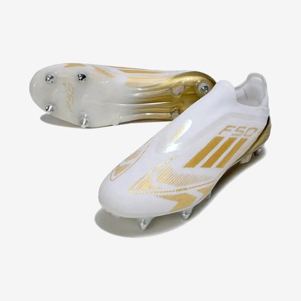 F50 Elite Laceless SG - Blanc/Doré