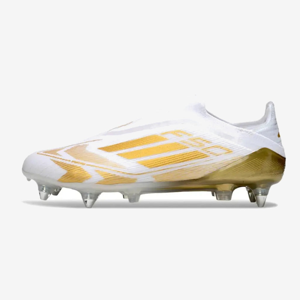 F50 Elite Laceless SG - Blanc/Doré