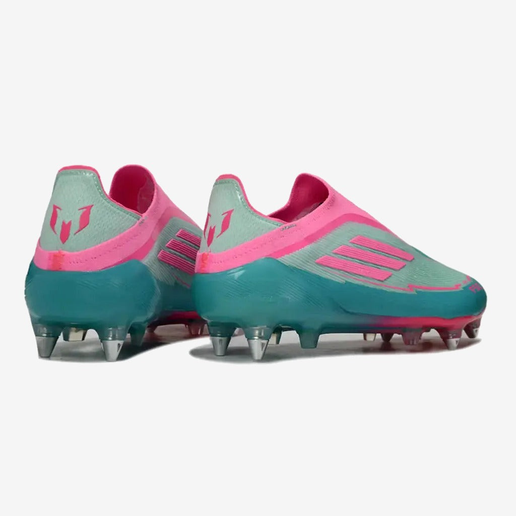F50 Elite Laceless SG - Bleu Turquoise/Bleu/Rose