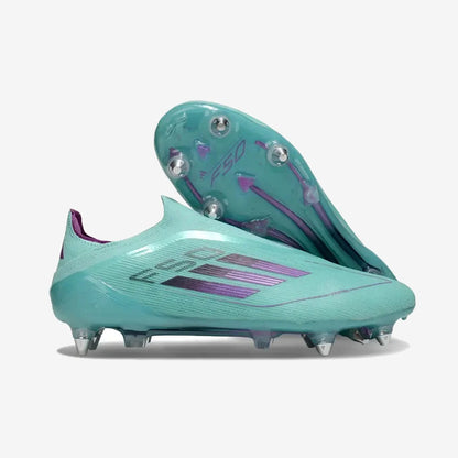 F50 Elite Laceless SG - Bleu Turquoise/Violet — Adidas