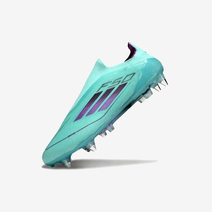 F50 Elite Laceless SG - Bleu Turquoise/Violet