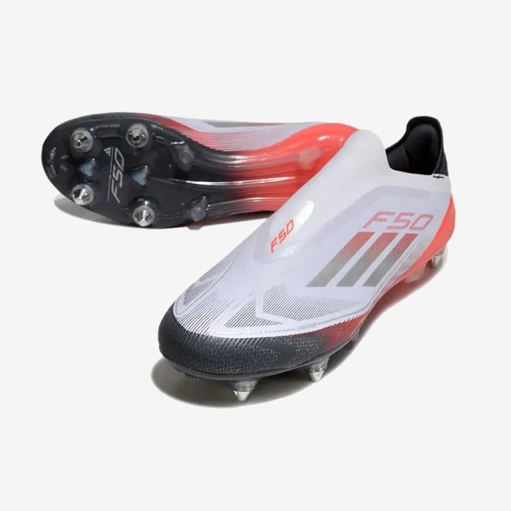 F50 Elite Laceless SG - Blanc/Rouge/Noir