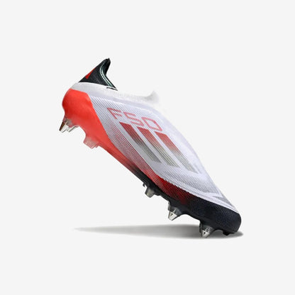 F50 Elite Laceless SG - Blanc/Rouge/Noir
