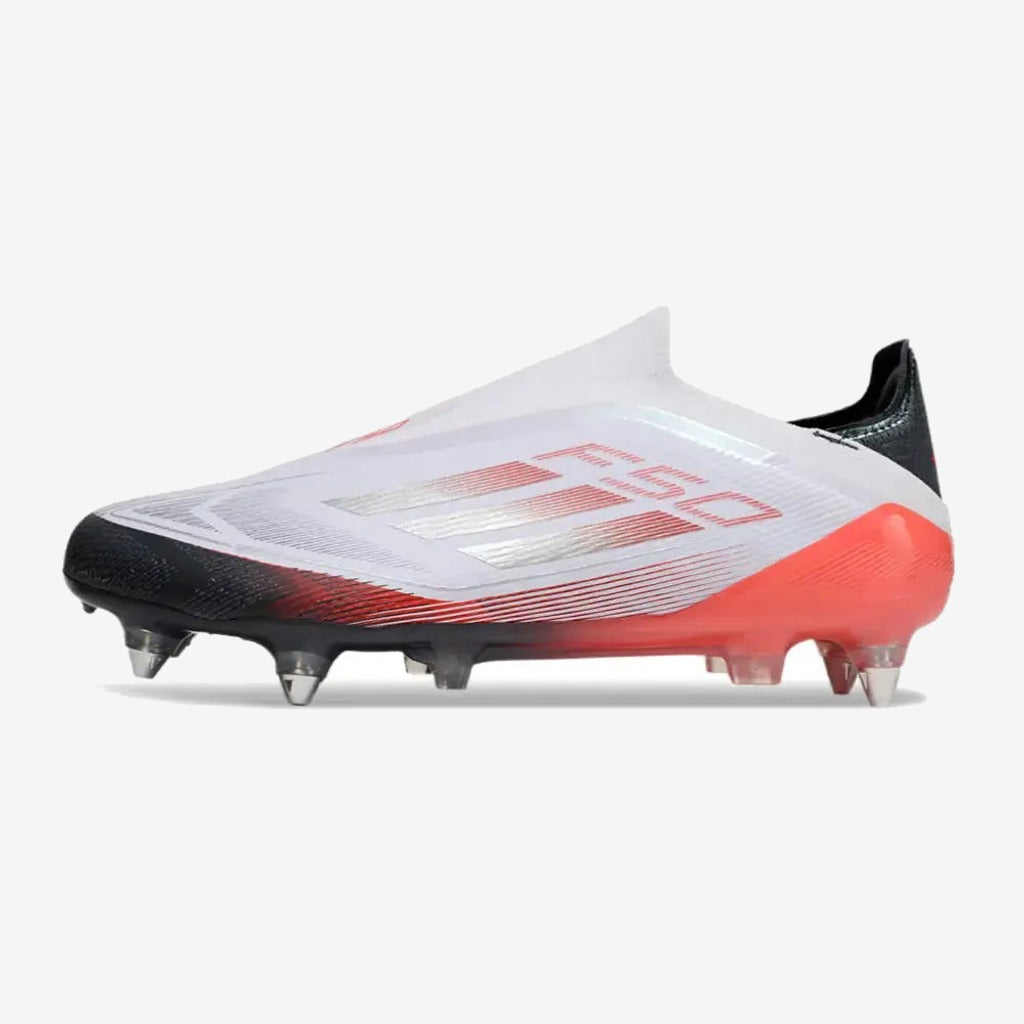 F50 Elite Laceless SG - Blanc/Rouge/Noir