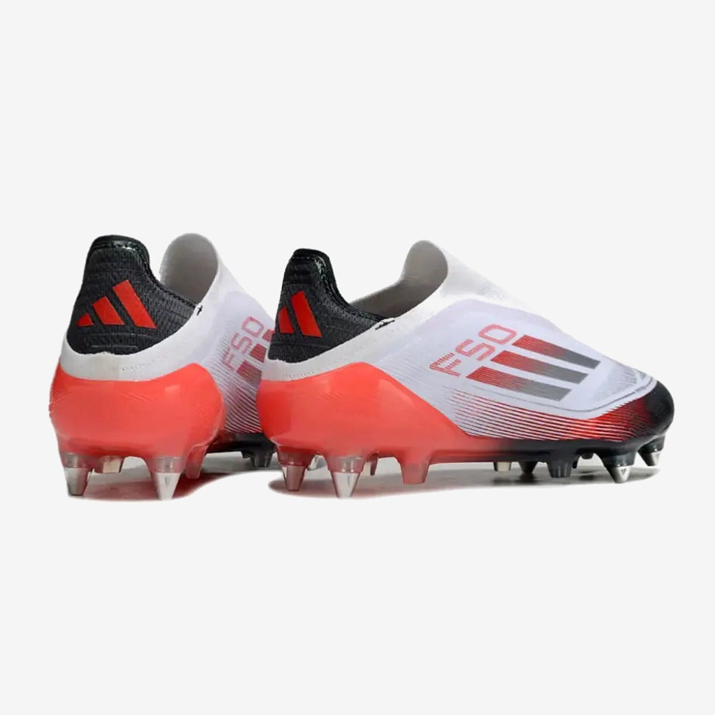 F50 Elite Laceless SG - Blanc/Rouge/Noir