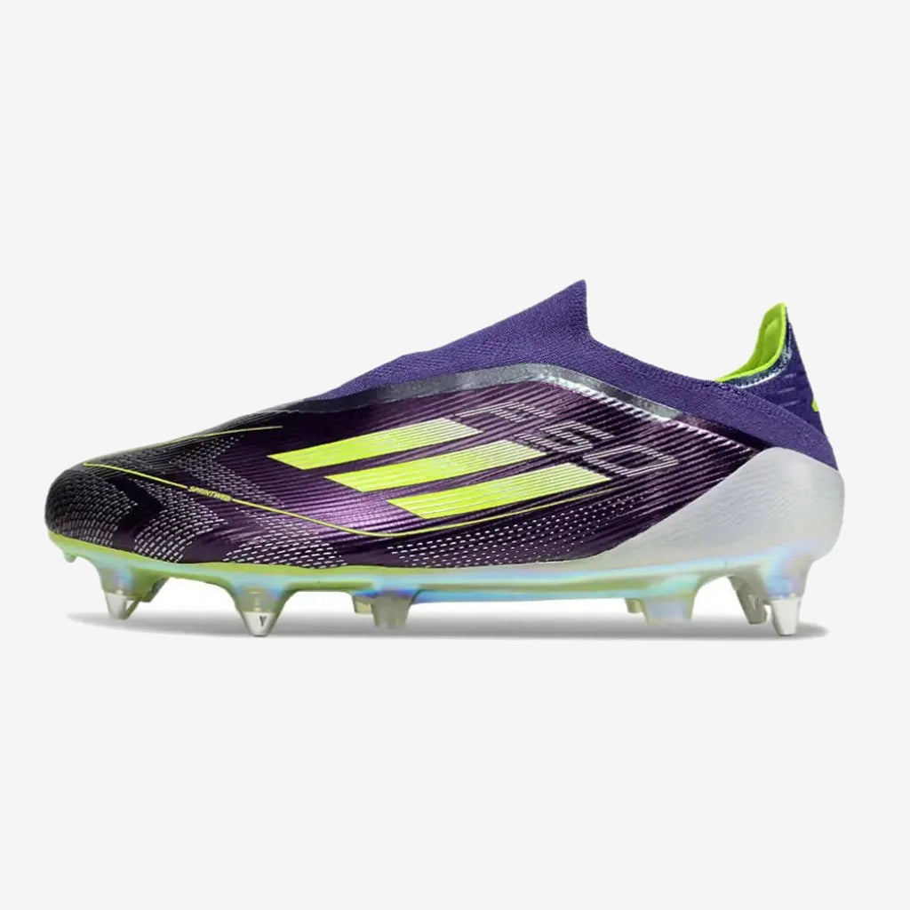F50 Elite Laceless SG Fast Reborn - Violet/Blanc/Lucid Lemon ÉDITION LIMITÉE