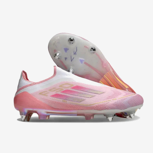 Adidas F50 Elite Laceless SG Lamine Yamal 304 - Rose/Purple Glow Édition Limitée