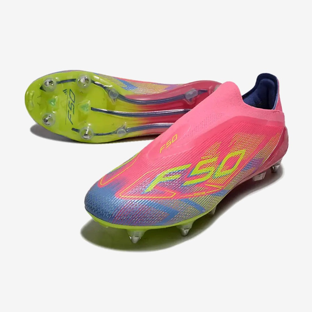 F50 Elite Laceless SG Mystic Victory - Rose/Vert/Blue Fusion