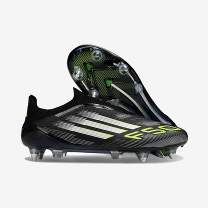 F50 Elite Laceless SG - Electric Stealth - Noir/Argenté/Jaune Fluo — Adidas