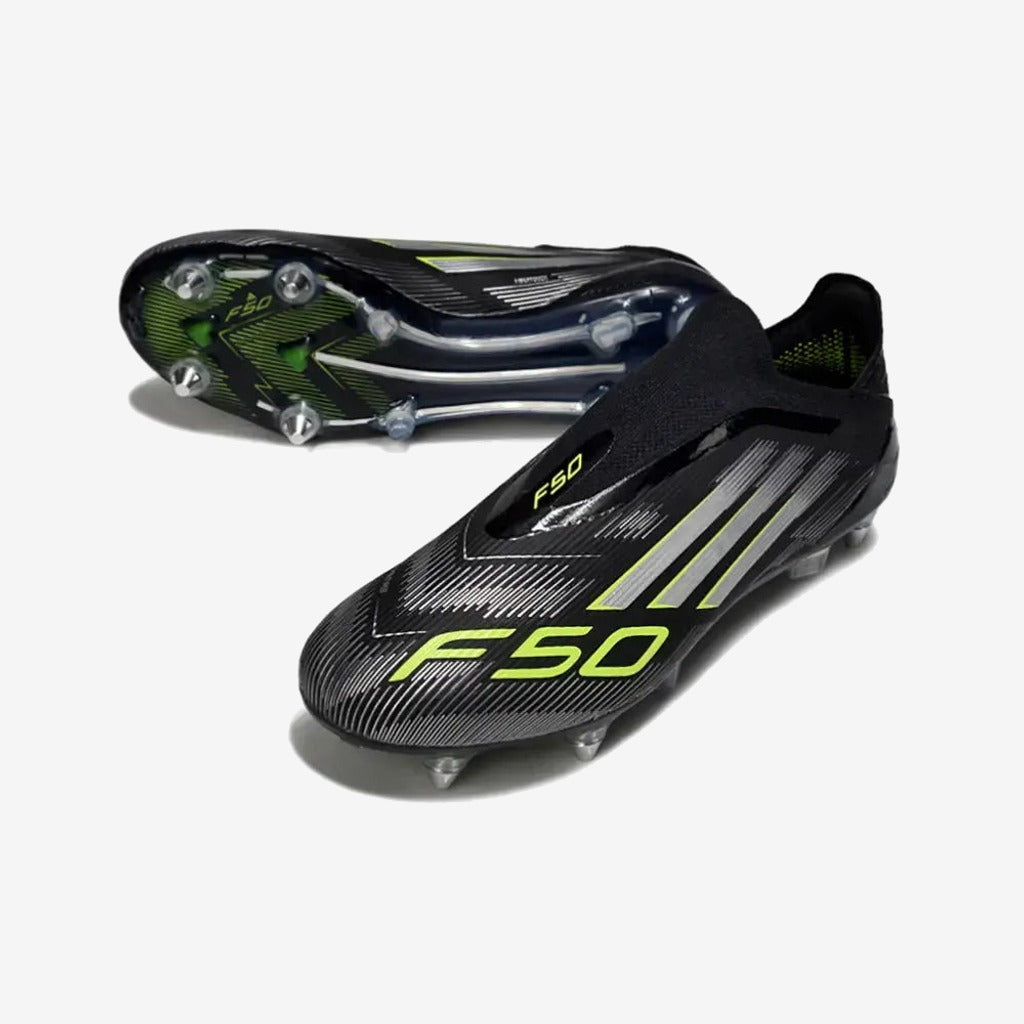 F50 Elite Laceless SG - Electric Stealth - Noir/Argenté/Jaune Fluo