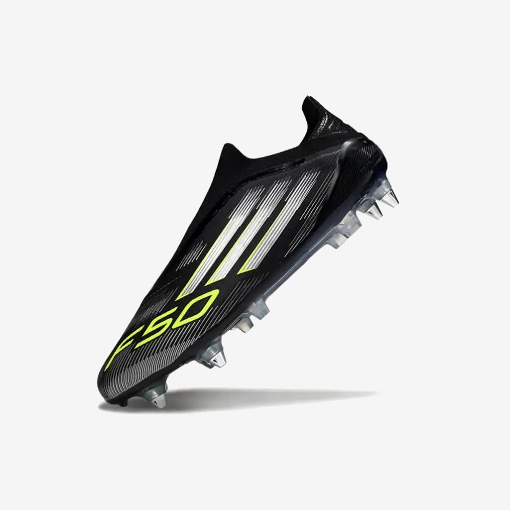F50 Elite Laceless SG - Electric Stealth - Noir/Argenté/Jaune Fluo