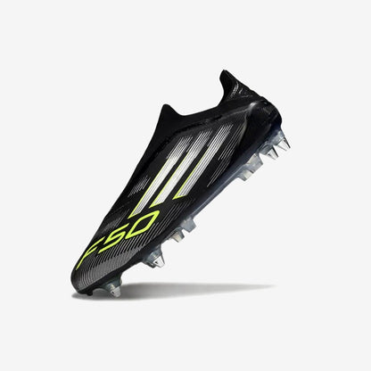 F50 Elite Laceless SG - Electric Stealth - Noir/Argenté/Jaune Fluo