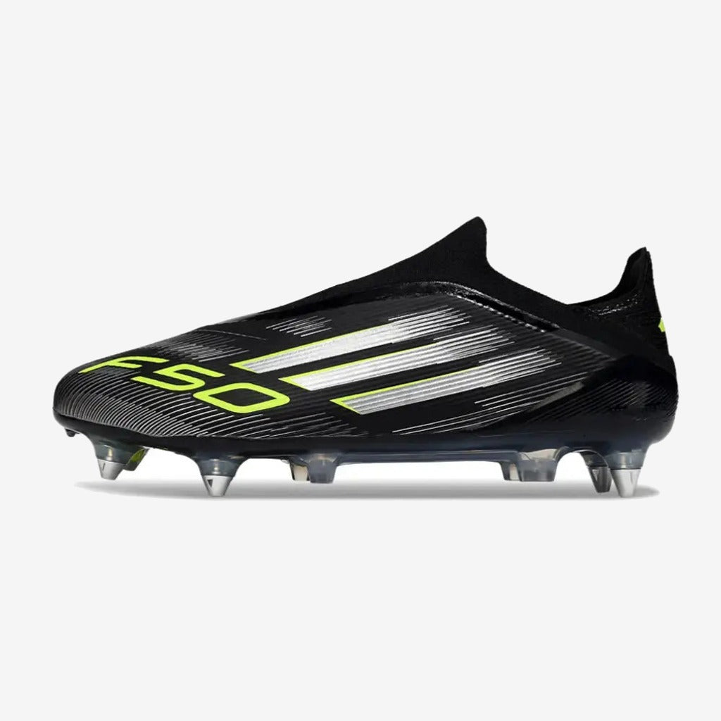 F50 Elite Laceless SG - Electric Stealth - Noir/Argenté/Jaune Fluo