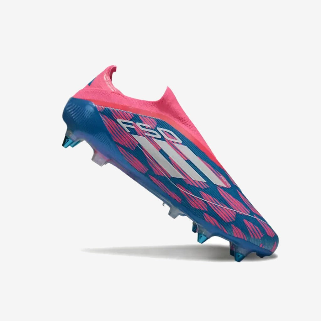 F50 Elite Laceless SG Reemergence - Bleu/Blanc/Rose