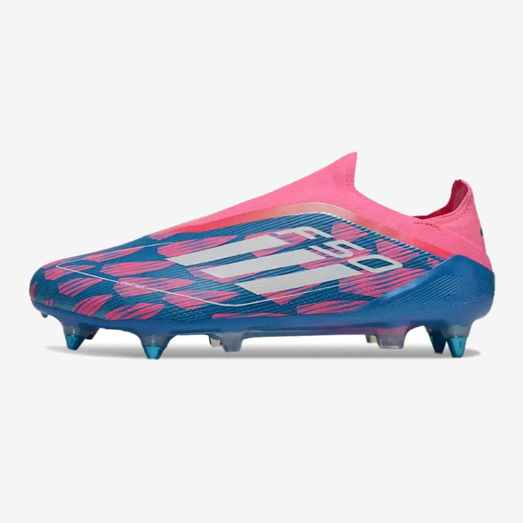 F50 Elite Laceless SG Reemergence - Bleu/Blanc/Rose
