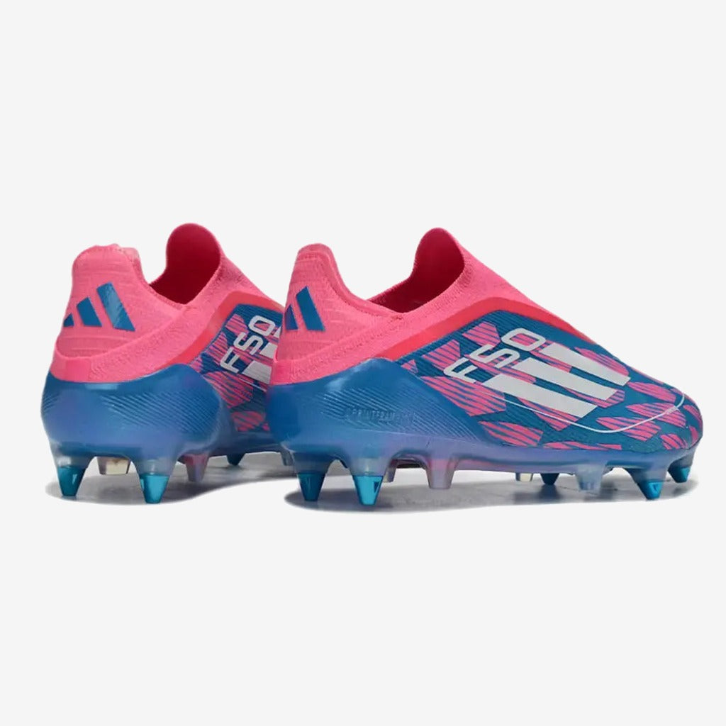 F50 Elite Laceless SG Reemergence - Bleu/Blanc/Rose