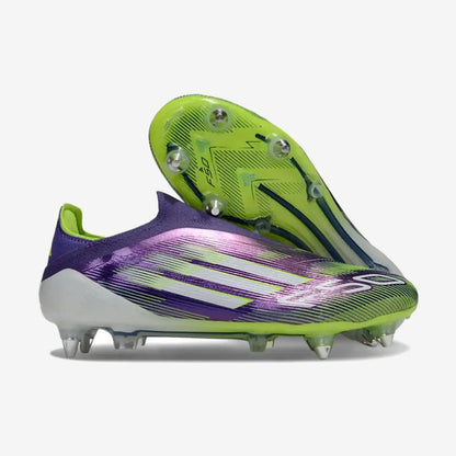 F50 Elite Laceless SG - Violet/Jaune Fluo/Blanc — Adidas