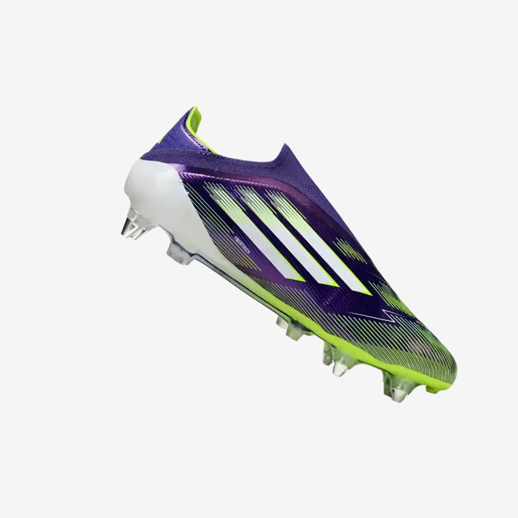 F50 Elite Laceless SG - Violet/Jaune Fluo/Blanc