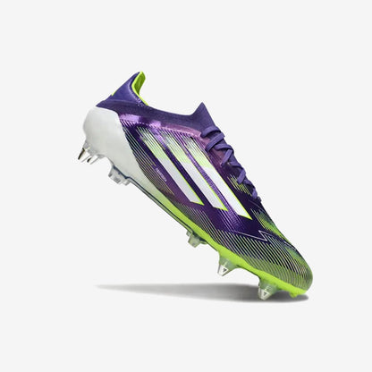 F50 Elite Lacets SG - Violet/Jaune Fluo/Blanc