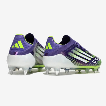 F50 Elite Lacets SG - Violet/Jaune Fluo/Blanc