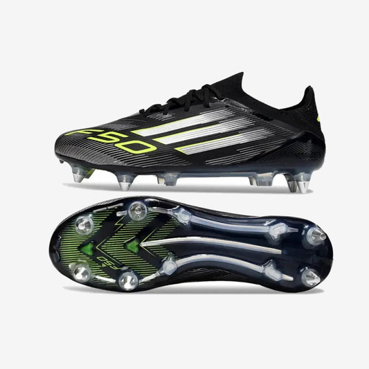 F50 Elite SG Noir/Argenté/Jaune — Adidas