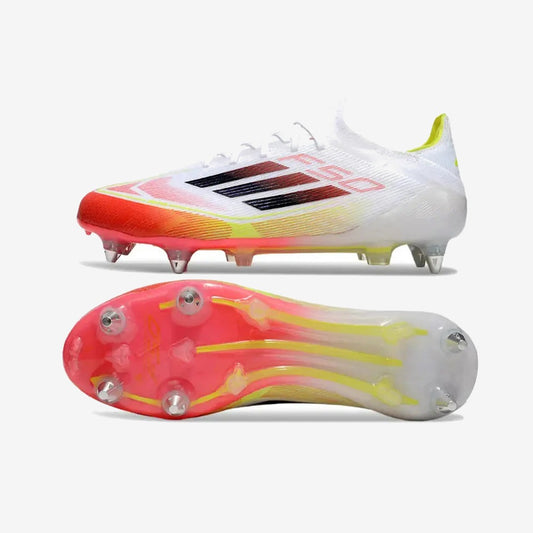 F50 Elite SG Pure Victory - Blanc/Noir/Jaune — Adidas