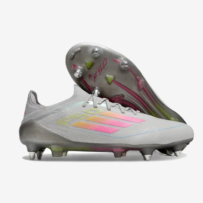 F50 Elite SG - Gris/Vert/Jaune/Rose — Adidas