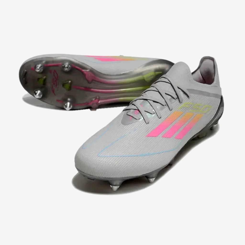 F50 Elite SG - Gris/Vert/Jaune/Rose