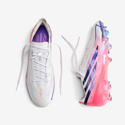 F50 Hyperfast Elite FG Control or Chaos - Blanc/Violet/Solar Turbo