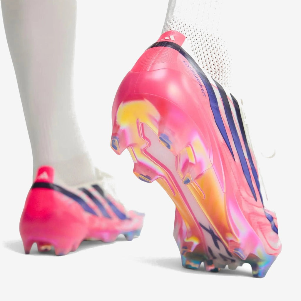 F50 Hyperfast Elite FG Control or Chaos - Blanc/Violet/Solar Turbo