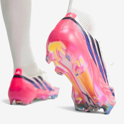 F50 Hyperfast Elite FG Control or Chaos - Blanc/Violet/Solar Turbo