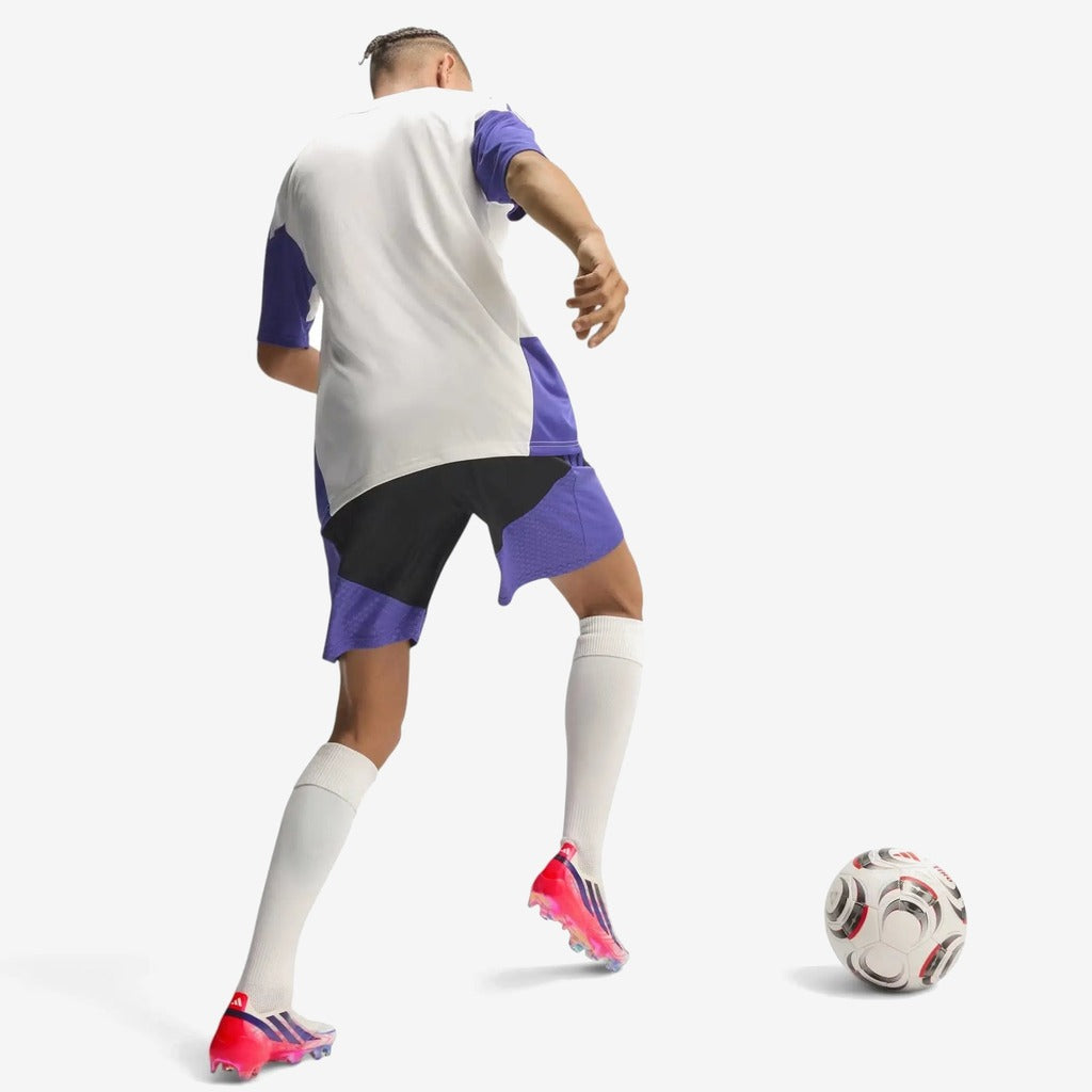 F50 Hyperfast Elite Laceless FG Control or Chaos - Blanc/Violet/Solar Turbo