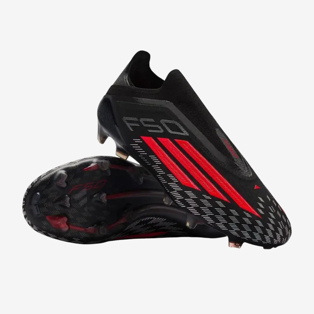 Adidas F50 Laceless Elite FG DNA Pack - Noir/Gris/Rouge