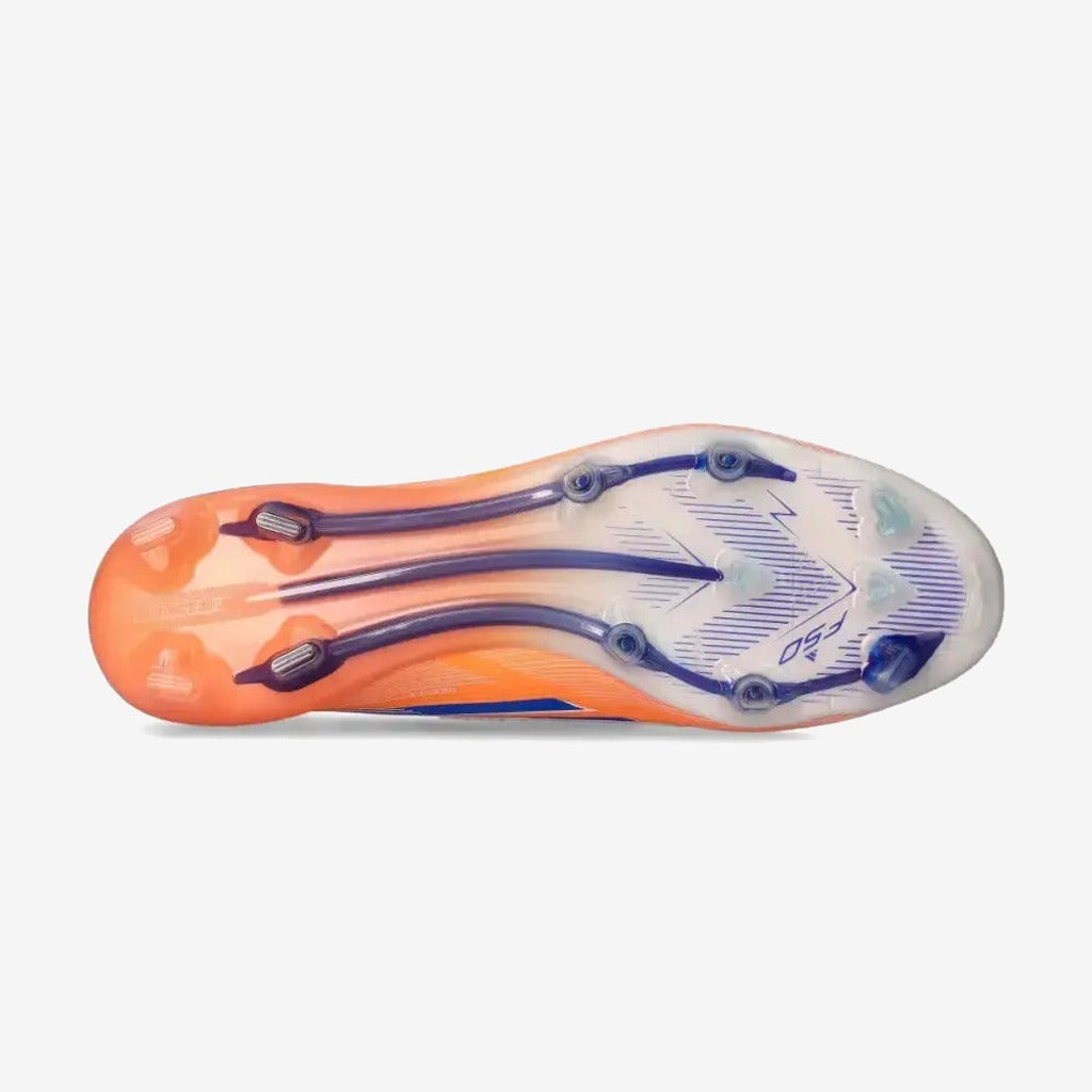 F50 Laceless Elite FG Coral Blaze - Orange/Bleu