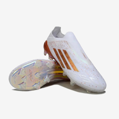 Adidas F50 Laceless Elite FG x Mohamed Salah AFCON - Blanc/Bronze Édition Limitée