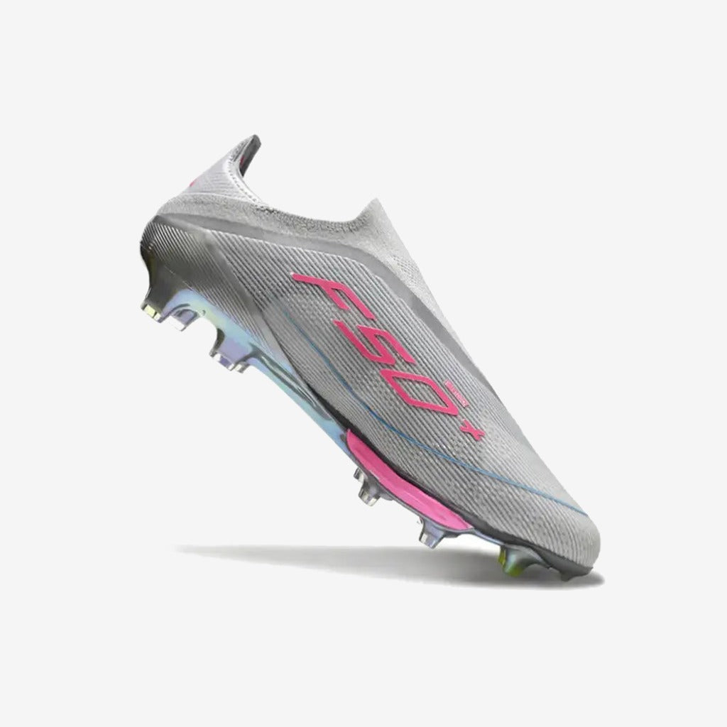 Adidas F50 + Laceless FG Concept Gris/Rose/Jaune