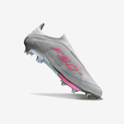 Adidas F50 + Laceless FG Concept Gris/Rose/Jaune