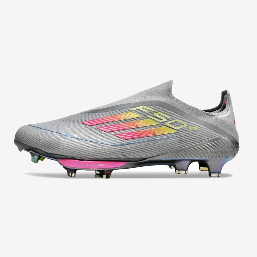 Adidas F50 + Laceless FG Concept Gris/Rose/Jaune