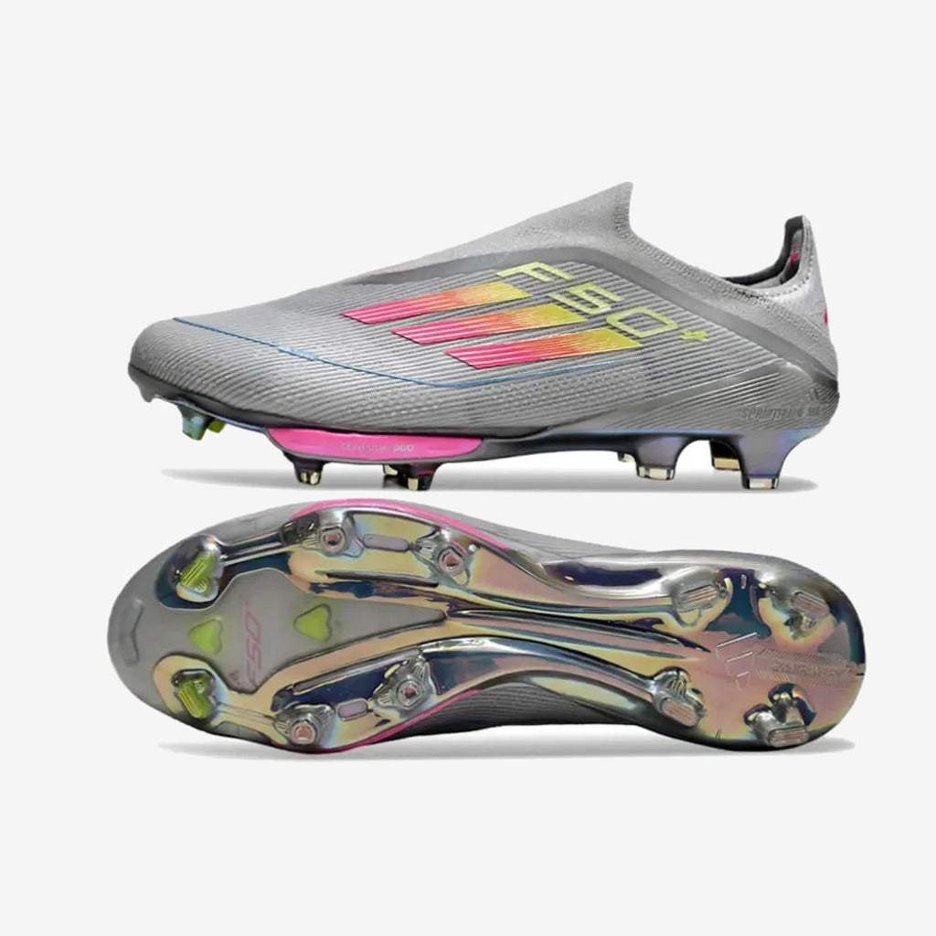 Adidas F50 + Laceless FG Concept Gris/Rose/Jaune