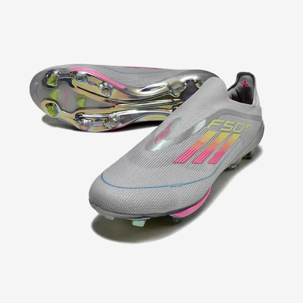 Adidas F50 + Laceless FG Concept Gris/Rose/Jaune