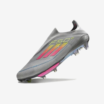 Adidas F50 + Laceless FG Concept Gris/Rose/Jaune
