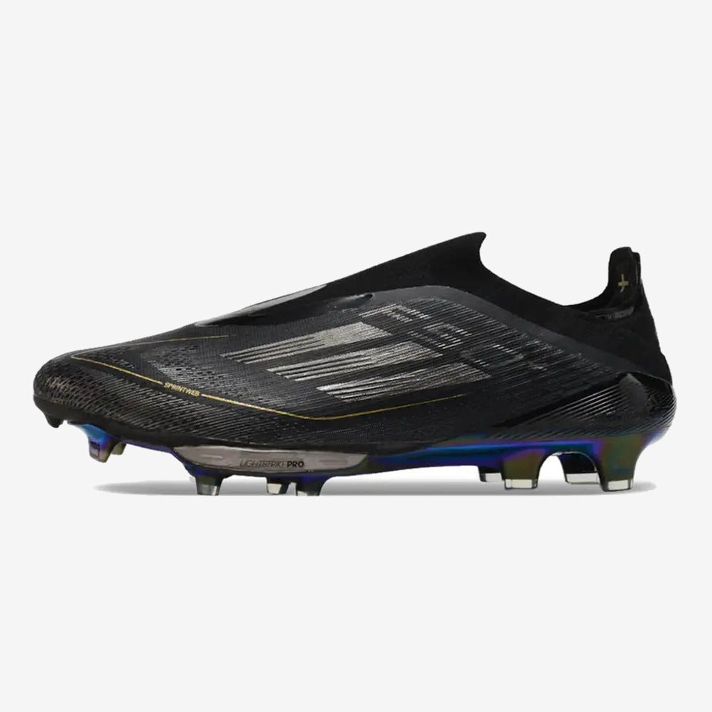Adidas F50 + Laceless FG Dark Spark - Noir/Argenté/Doré
