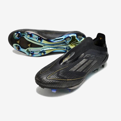 Adidas F50 + Laceless FG Dark Spark - Noir/Argenté/Doré