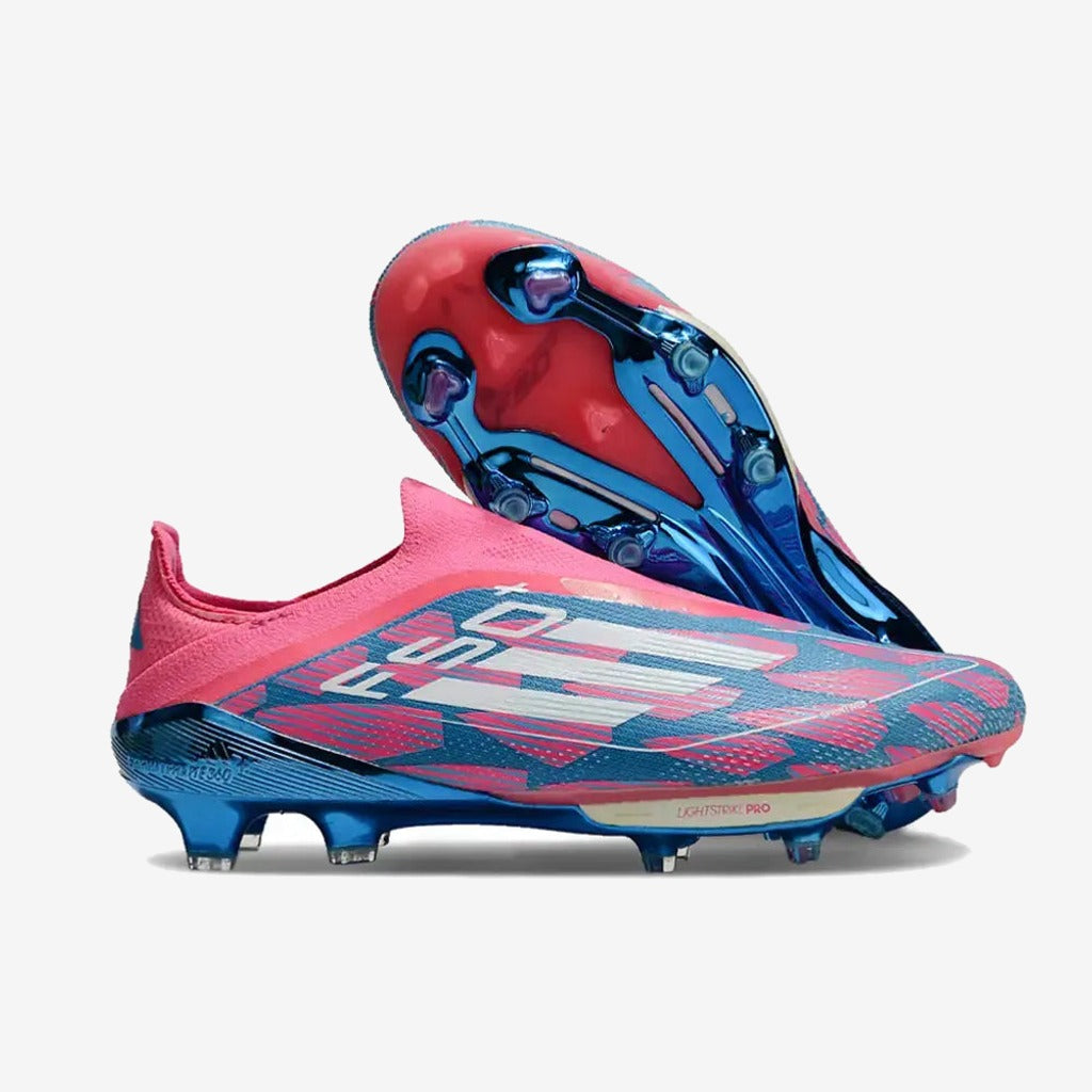 F50 + Laceless FG Reemergence - Bleu/Blanc/Rose — Adidas