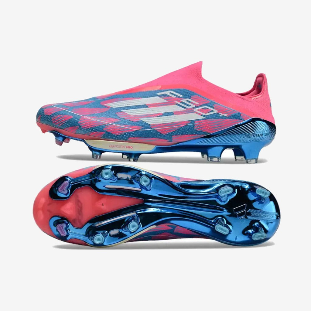 F50 + Laceless FG Reemergence - Bleu/Blanc/Rose
