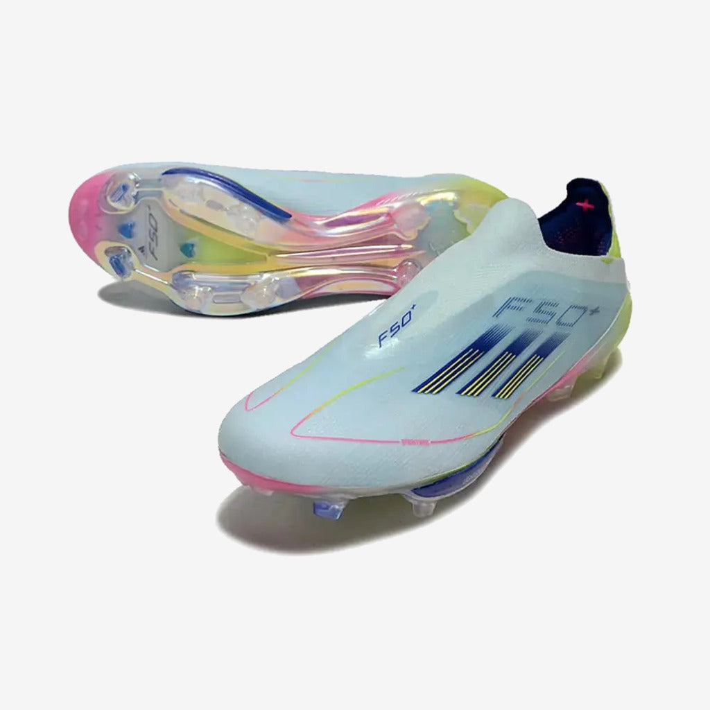 F50 + Laceless FG Stellar Icon - Almost Blue/Bleu/Jaune