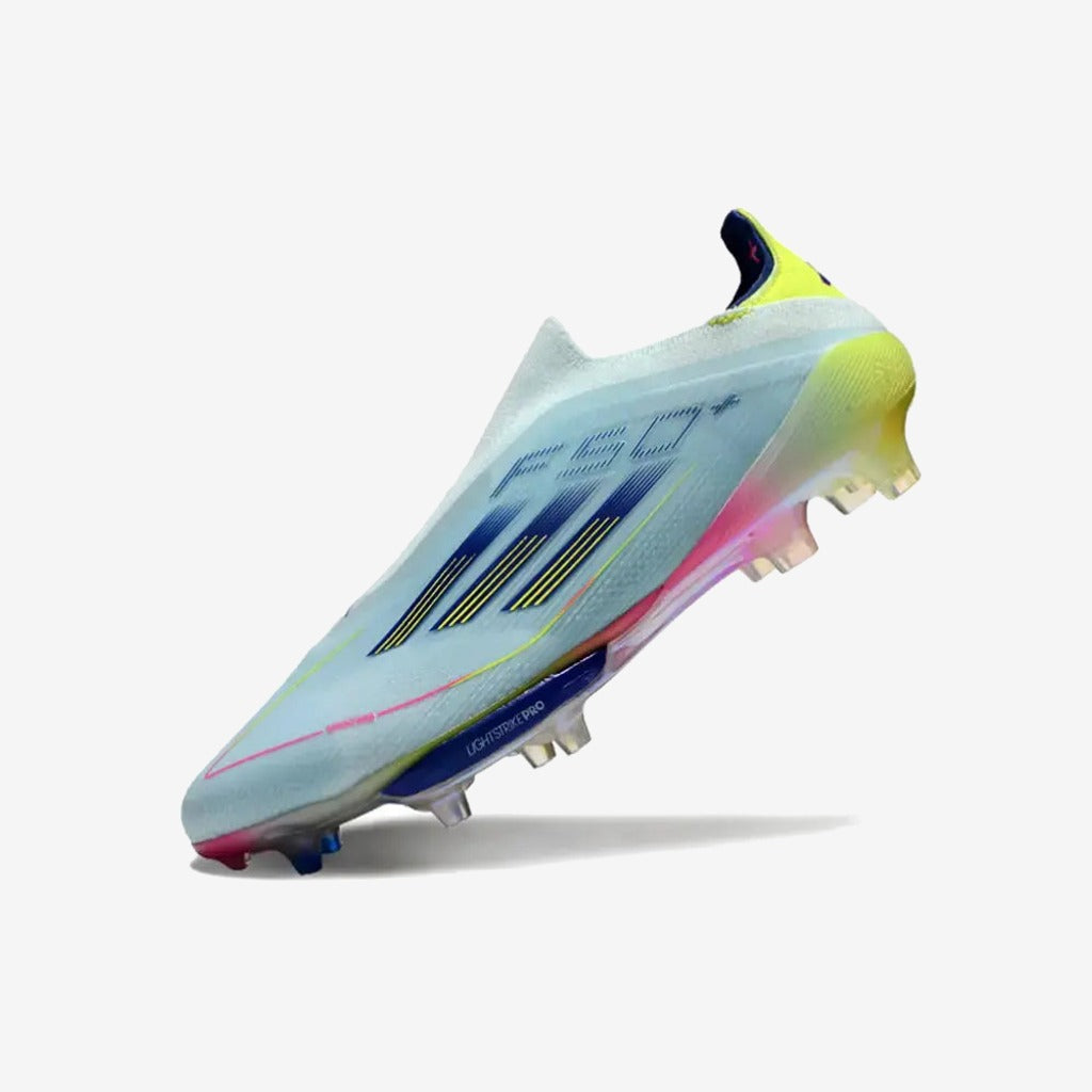 F50 + Laceless FG Stellar Icon - Almost Blue/Bleu/Jaune