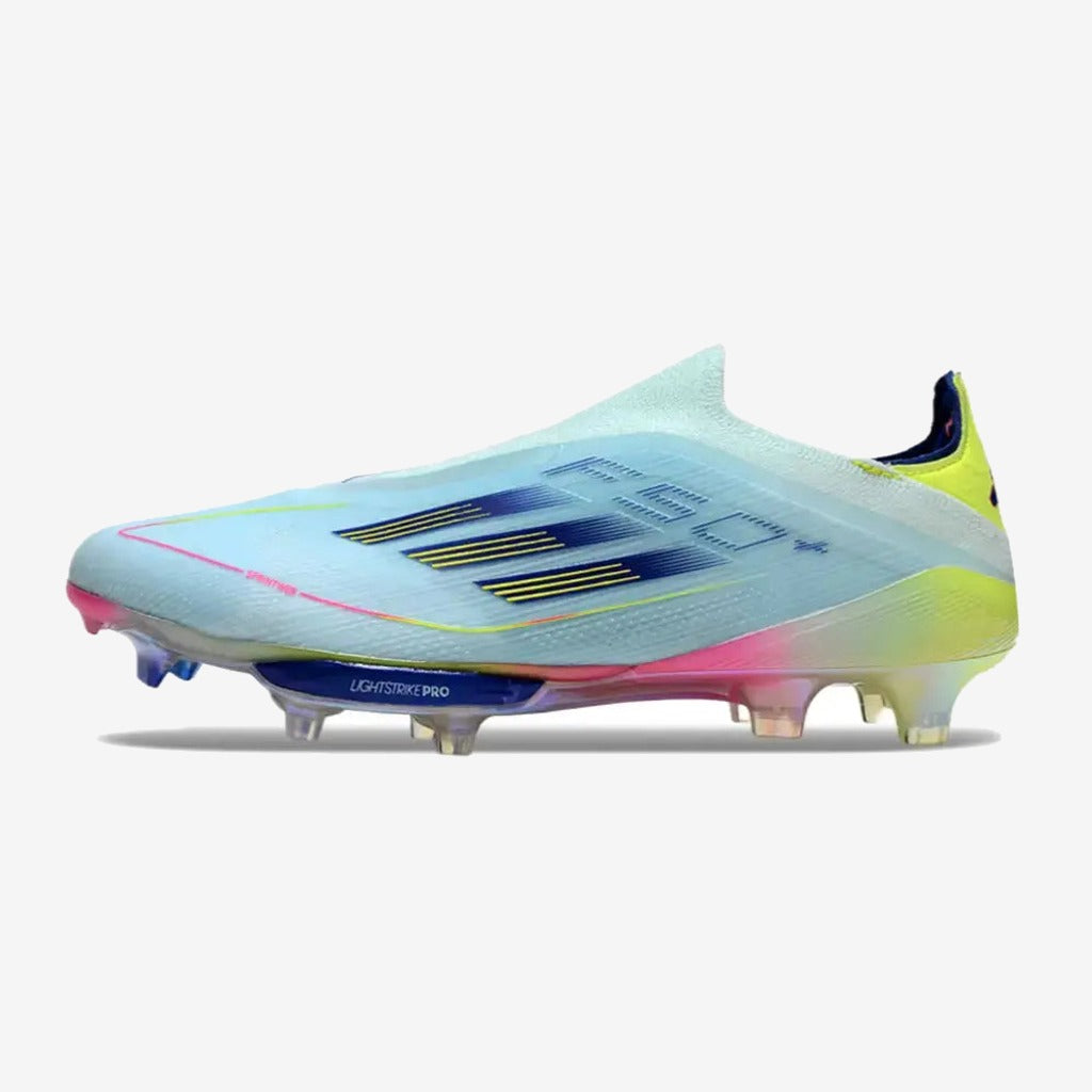 F50 + Laceless FG Stellar Icon - Almost Blue/Bleu/Jaune